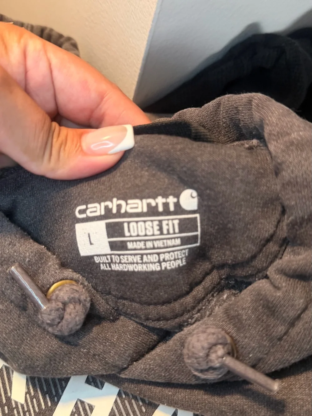 Carhartt Black Logo Pullover Hoodie